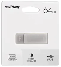 3.0/3.2 USB флеш накопитель Smartbuy Gen.1 64GB M1 Metal Grey (SB064GM1G)