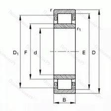 Подшипник роликовый радиальный NU416-M1