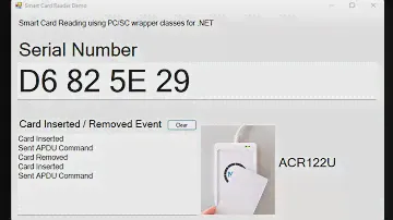 ACR122U Smart Card Reader Demo Using PCSC-Sharp C#